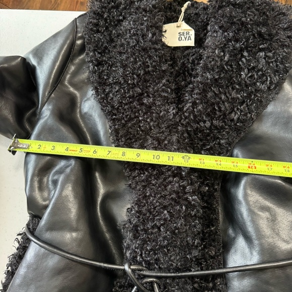 SER.O.YA Roxanne Vegan Leather Jacket NWT Large - Picture 11 of 16